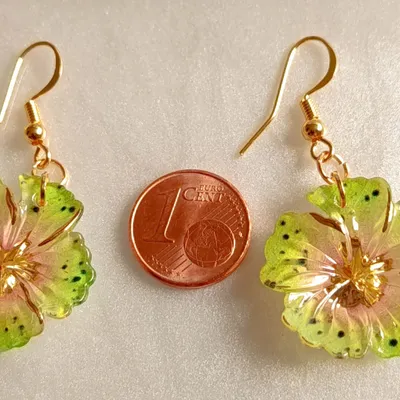 Boucles d'oreilles fleurs 